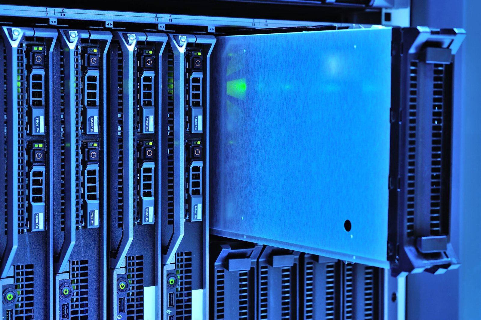 Enterprise data center racks representing modern AI infrastructure
