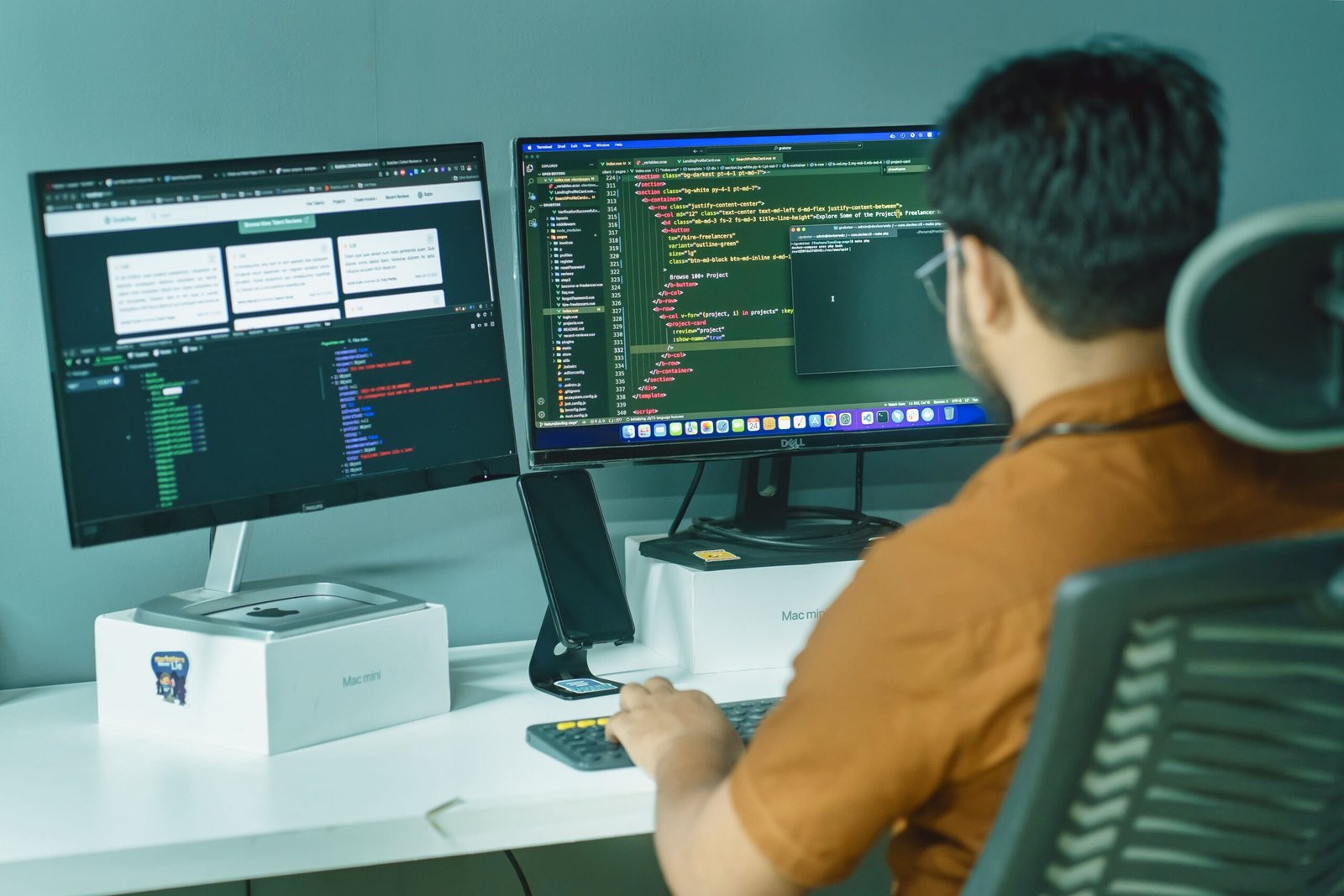 AI workstation with dual GPUs for local model training